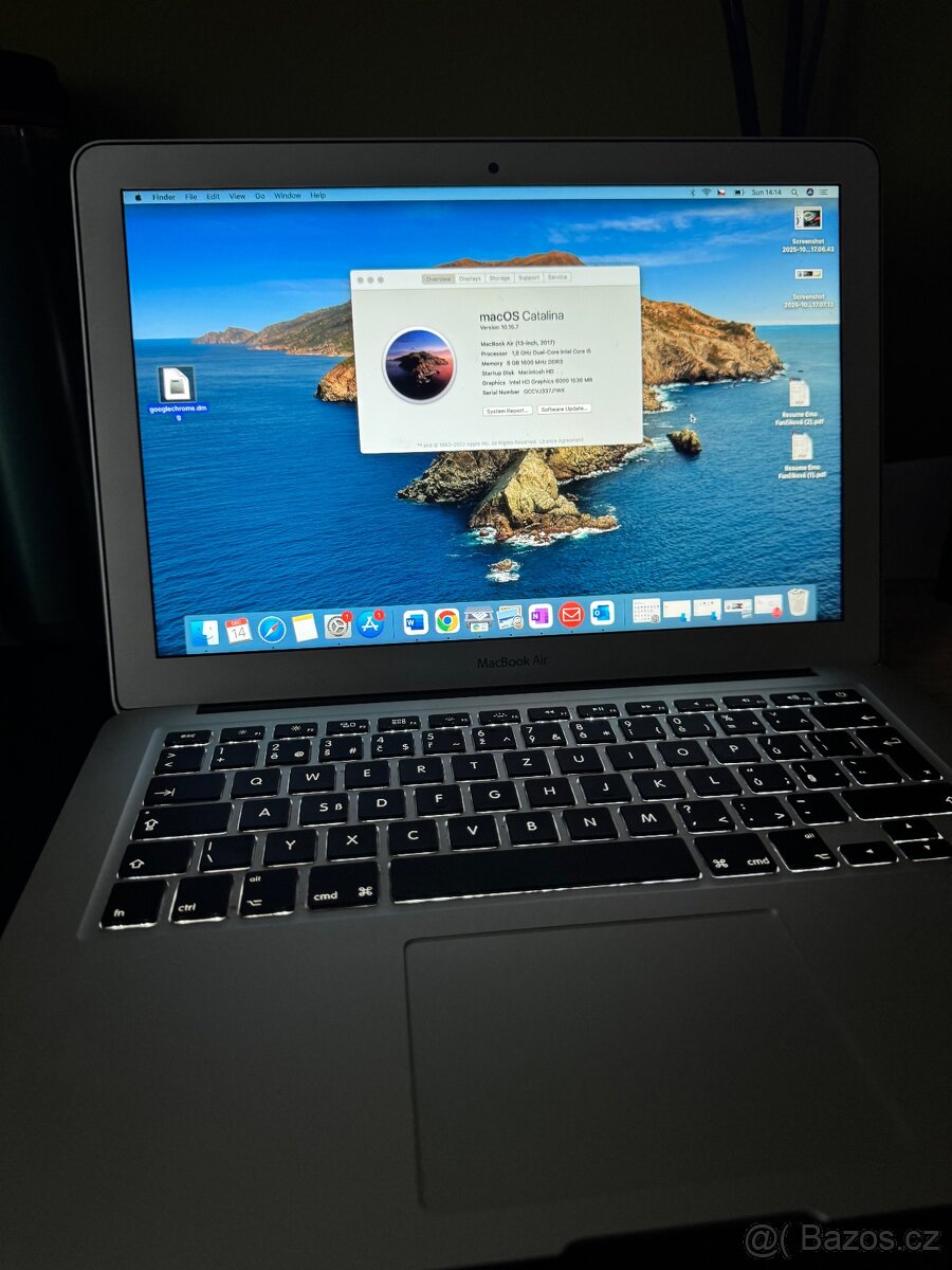 MacBook Air 2017 13” i5, 8GB RAM, 128GB SSD – NOVÁ BATERIE, - 3