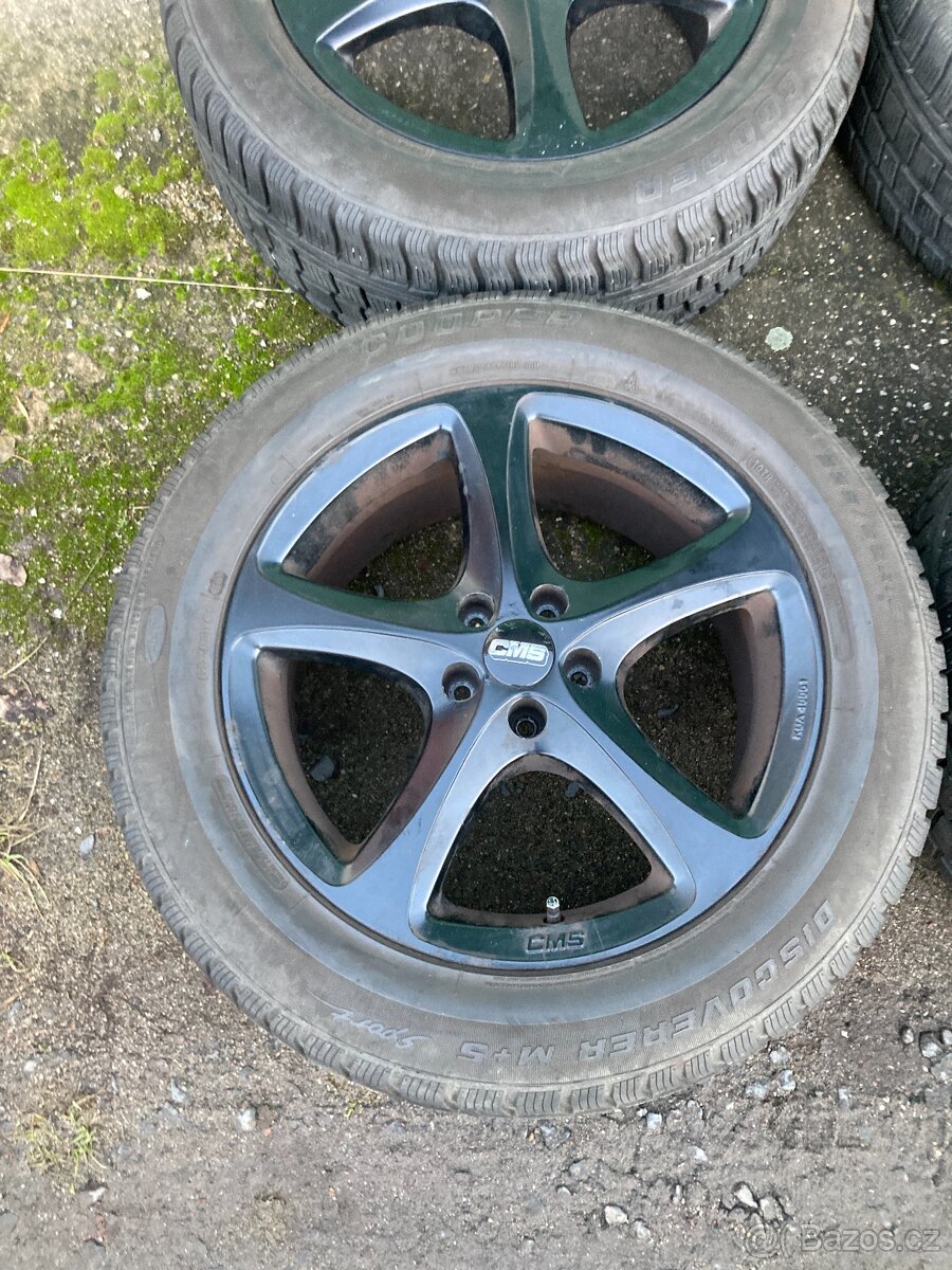 Alu kola CMS 18" 5×108, 8J, ET55 + zimní pneu - 3