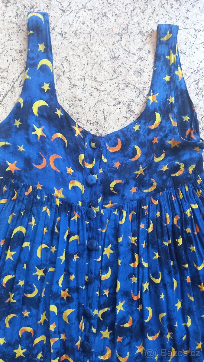 Letní modré šaty - 3