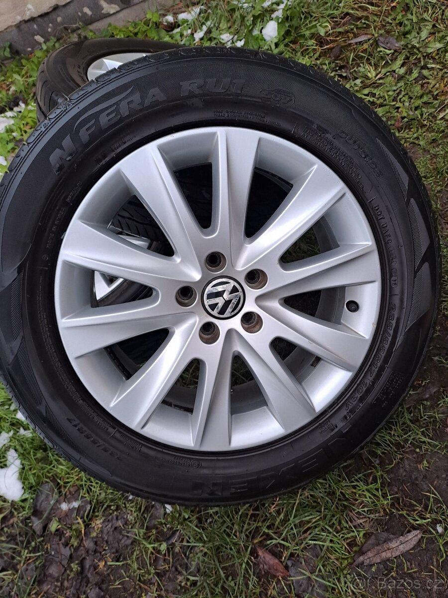 Alu kola 5x112 originál VW 235/55 R17 - 3