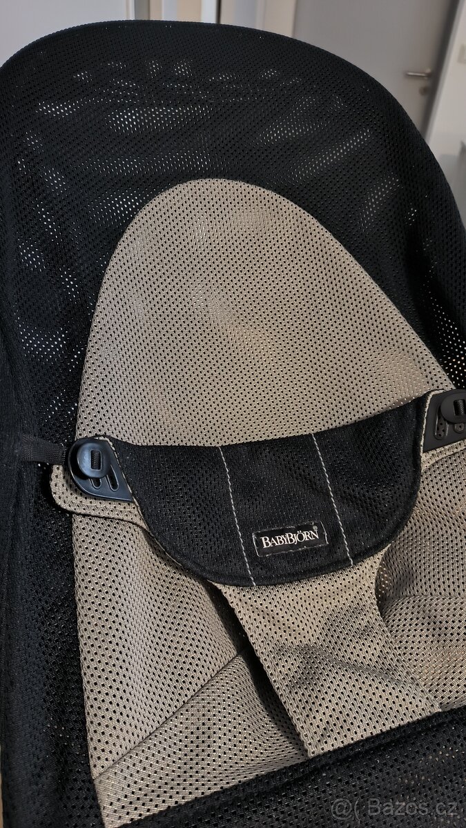 Lehátko/houpátko Babybjörn černá mesh - 3