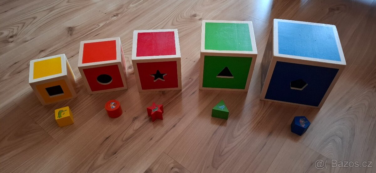 Dřevěné naučné kostky - 3