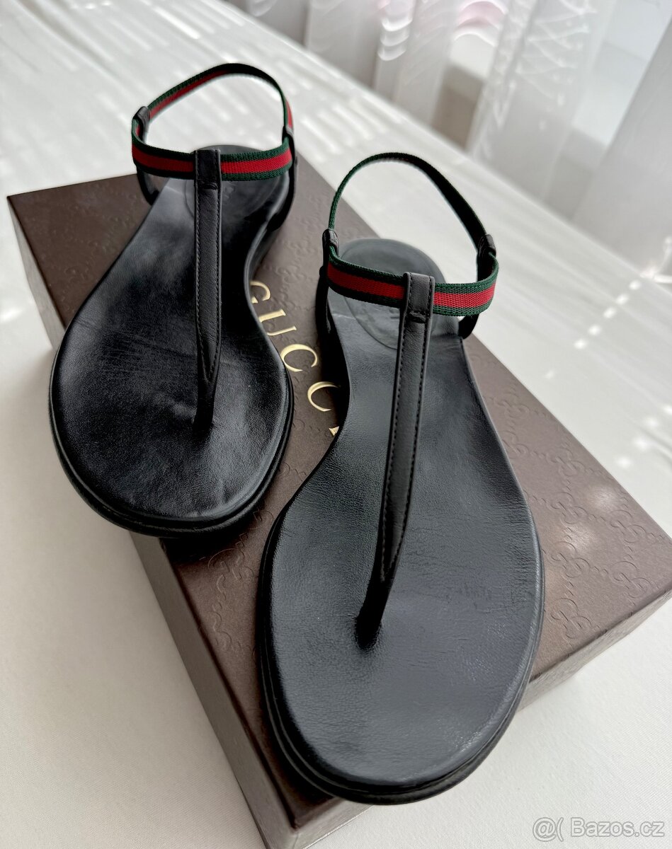 Gucci kožené sandály 36 - 3