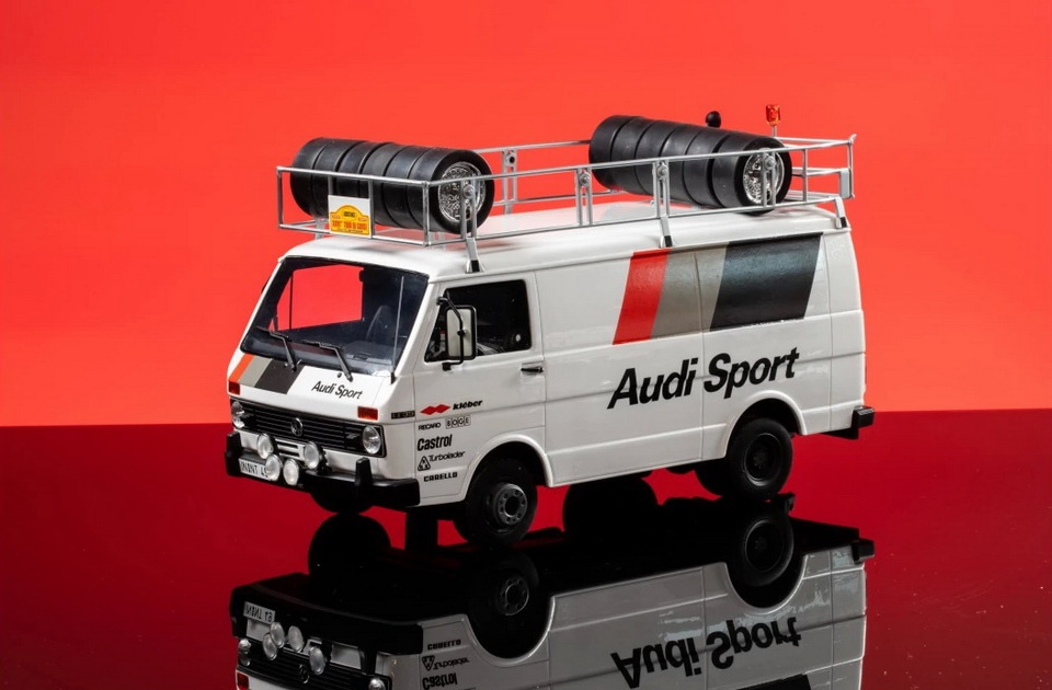 Set Rallye VW LT35 + Audi Quattro A2 1983 1:18 OttoMobile - 3