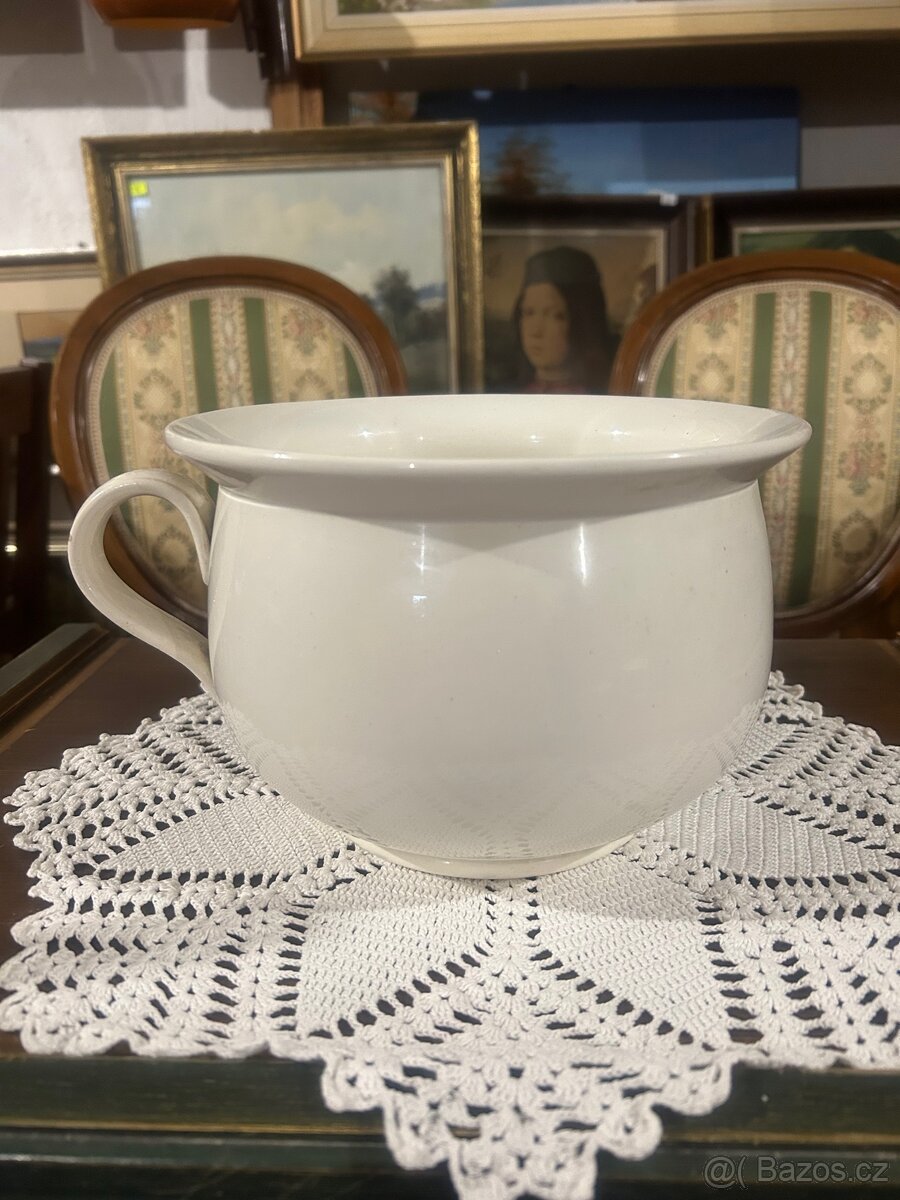 Keramický starožitný nočník - 3