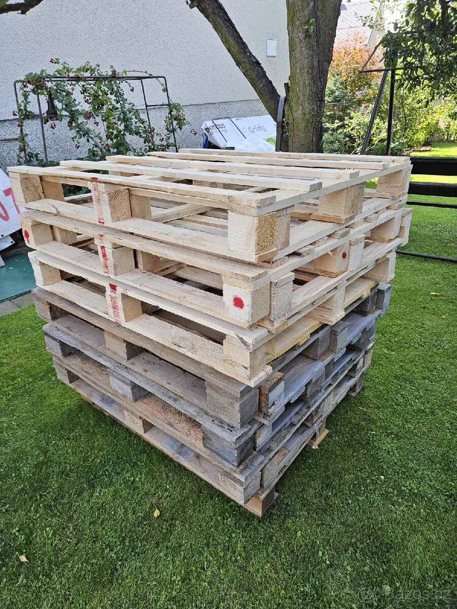 Prodám dřevěné palety rozměr 120x100 - 3
