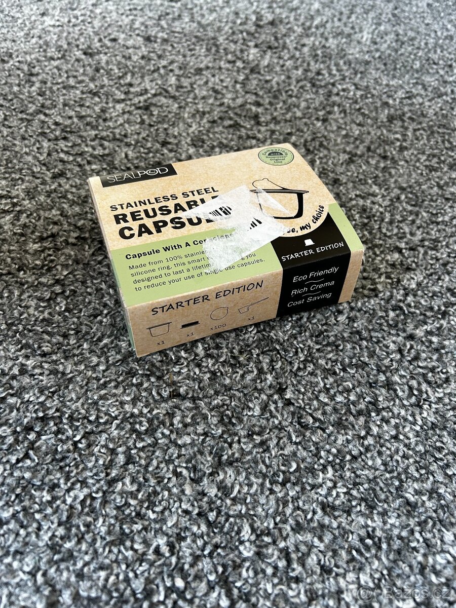 Kapslový kávovar Nespresso Essenza Mini + Nerezová kapsle - 3