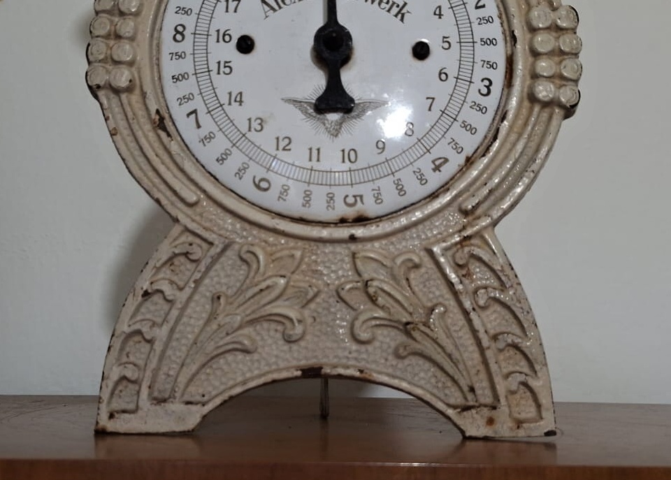 Starožitná litinová váha Alexanderwerk z roku 1915 - 3