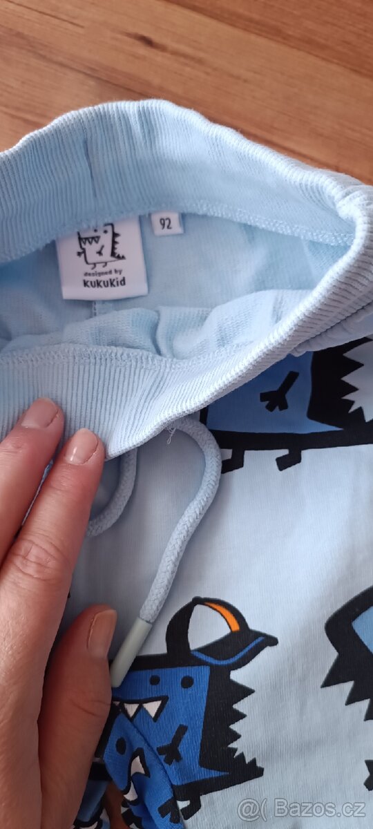 Modré tepláky vel. 92 - 3