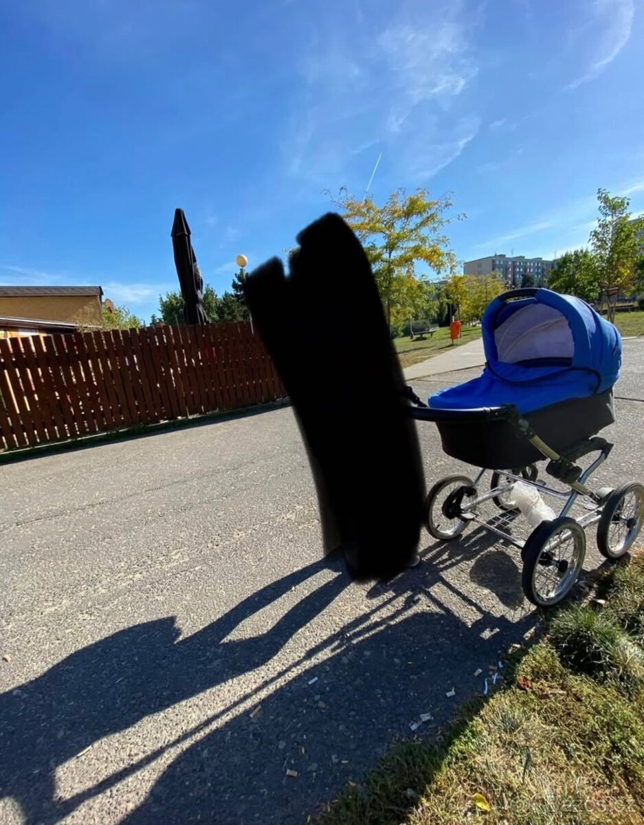 Prodám modrý kočárek trojkombinaci - 3