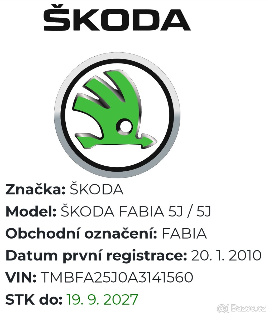 Škoda Fabia 1,2 benzín + LPG - 3