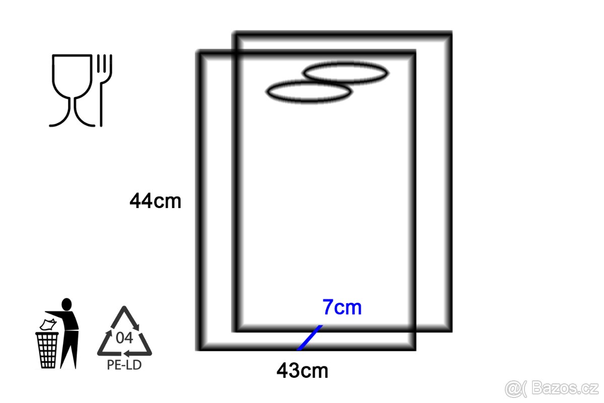 igelitové tašky / plastové nákupní tašky / LPDE / 65my - 3