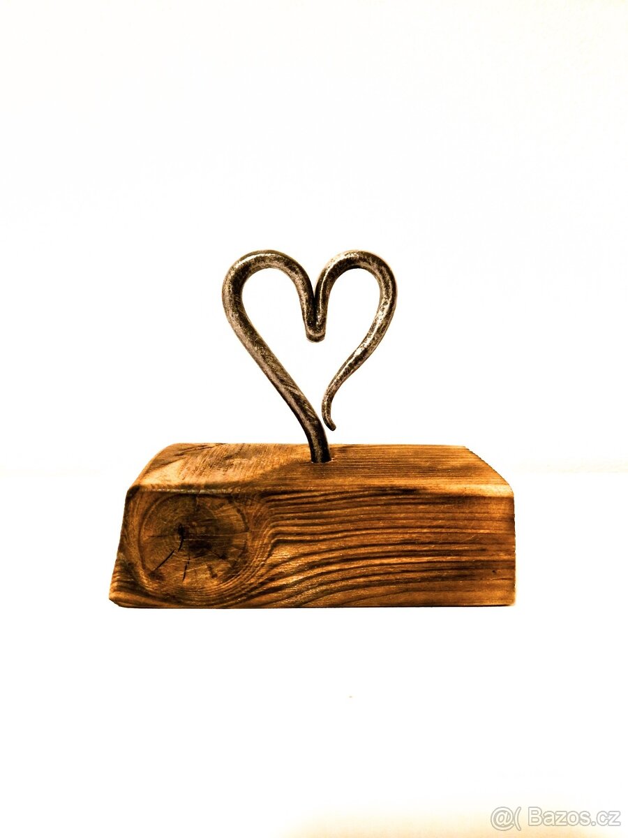 Kované srdce, dárek k Valentýnu,srdíčko - 3