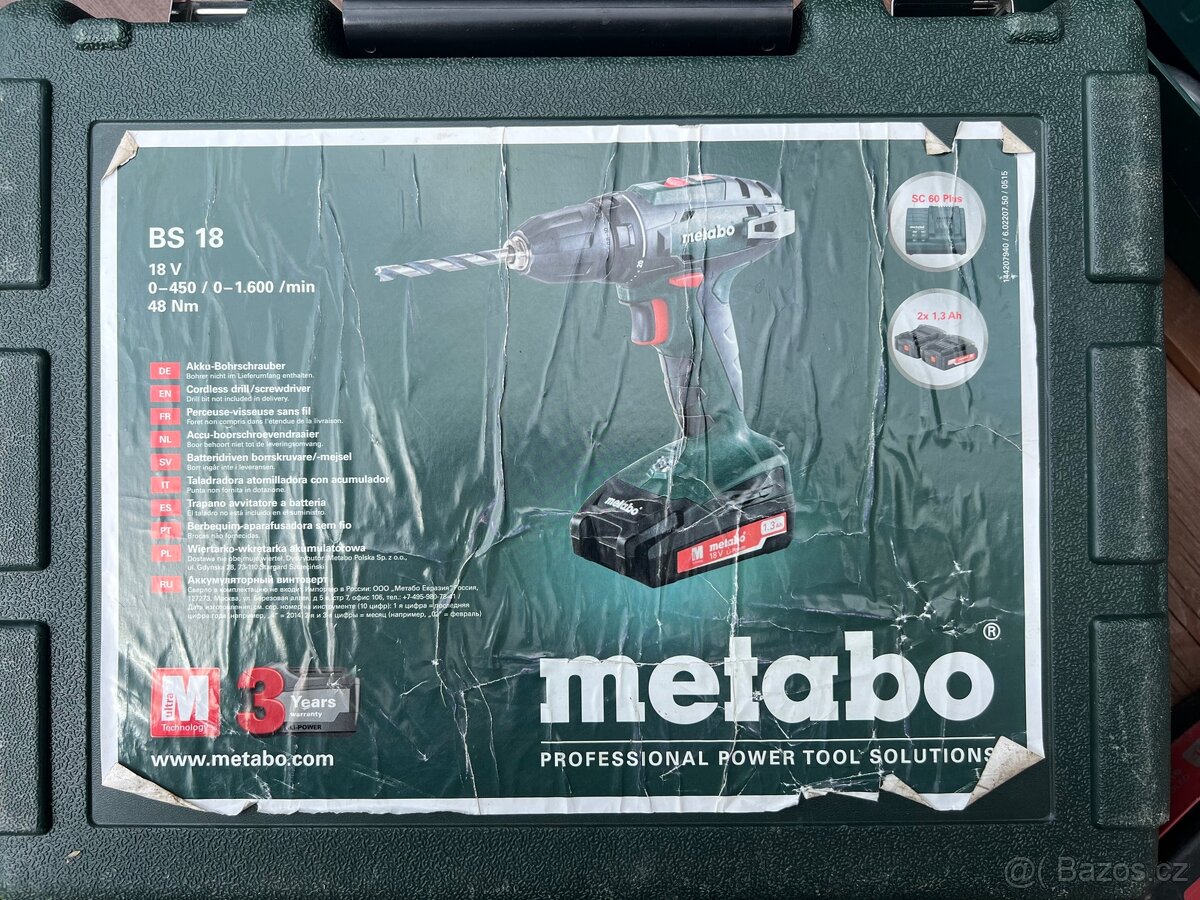 AKU VRTAČKA METABO BS 18 - 3