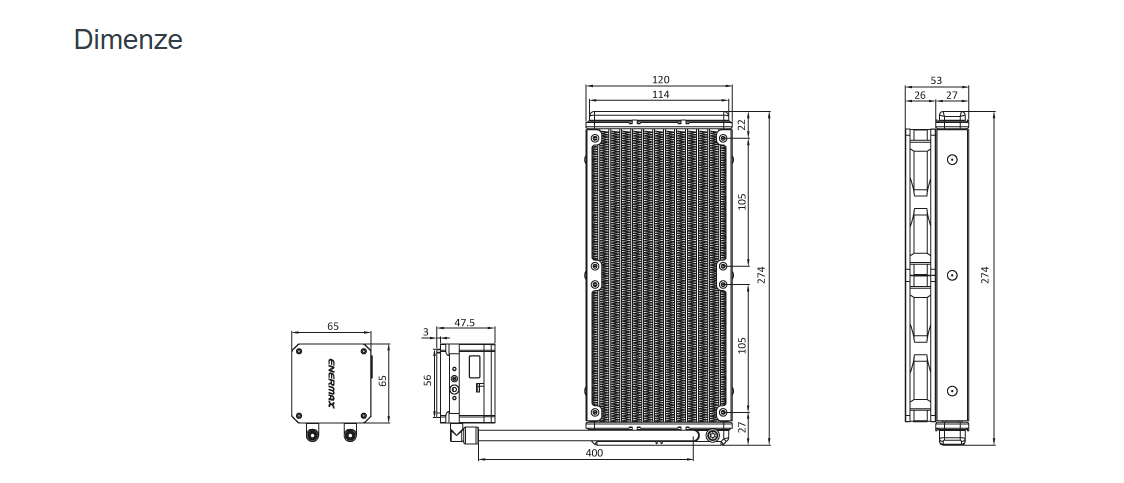 Vodní chladič CPU řady LIQMAX III ARGB, 240 mm - 3