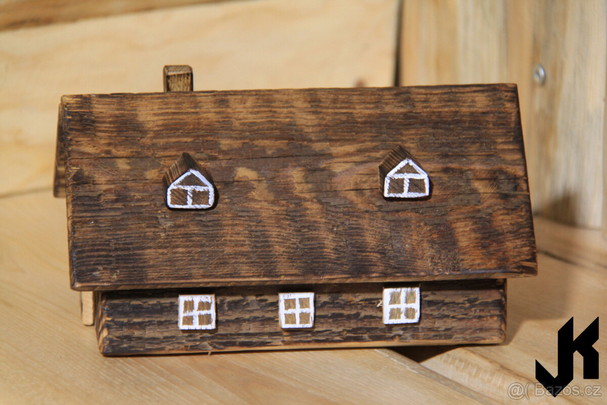 Dřevěný domeček opálená chalupa AT060 - 3