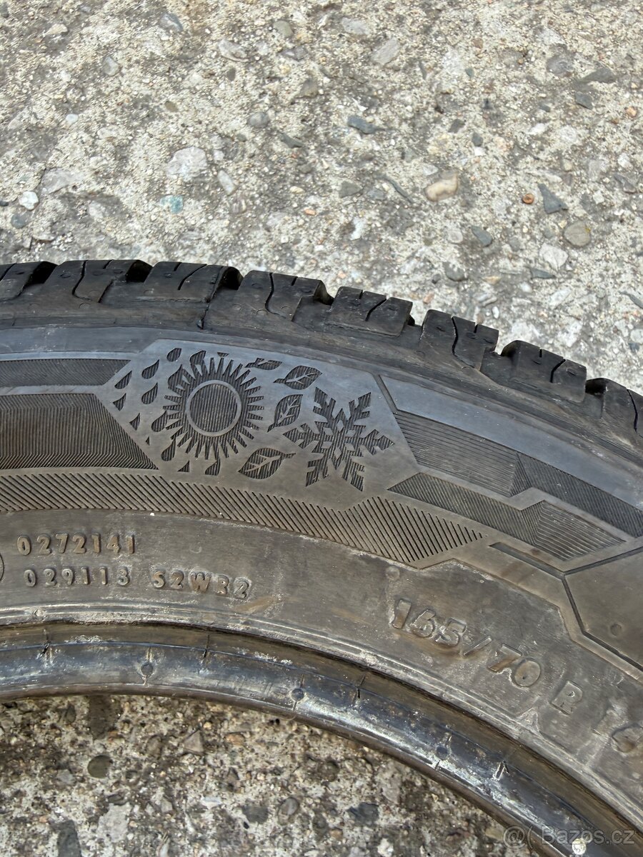 2ks celoroční 165/70/14 - Barum Quartaris 5 vzorek 6mm - 3