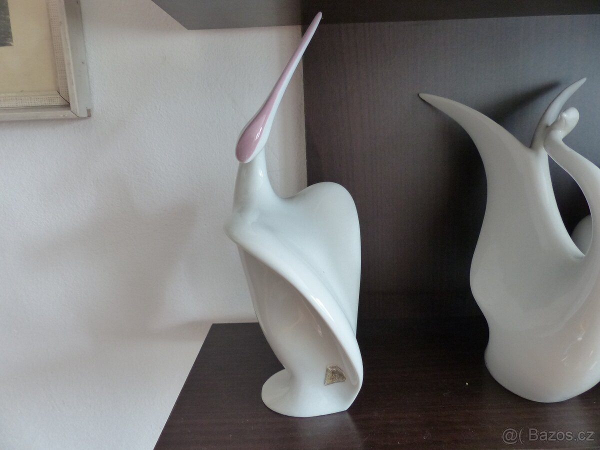 Brusel Pelikán J.Ježek Royal Dux 1960 100%stav - 3