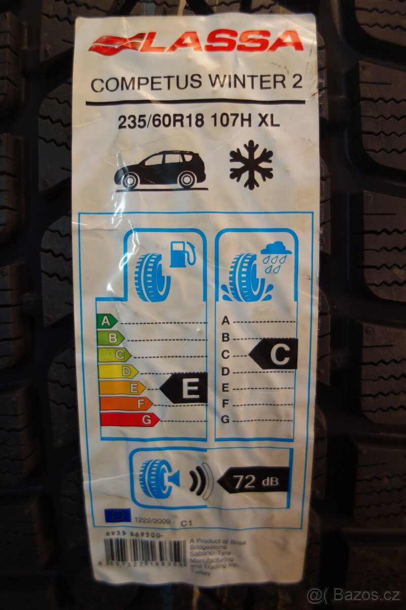 Mercedes GLC W253 alu kola 5x112 235/60/18 zimní, nejeté - 3