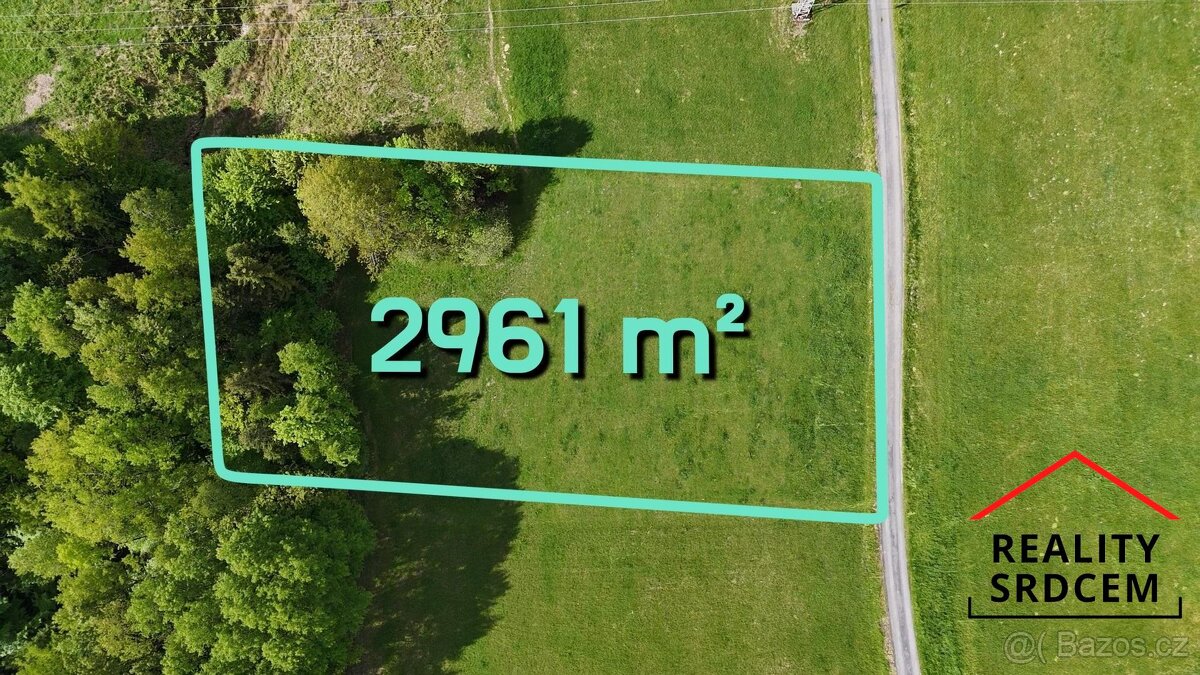 Prodej stavebního pozemku, 2961 m2, Návsí - 3