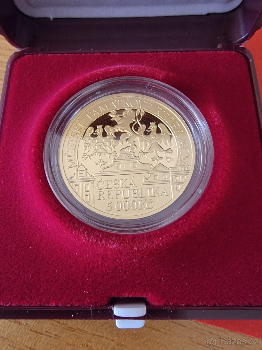 Zlatá mince ČNB 5000 Kč Litoměřice "PROOF" - 3