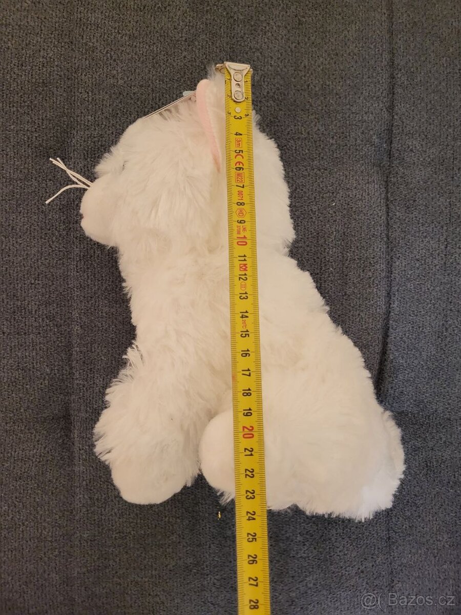 Nová plyšová hračka Bílá kočička – 25 cm - 3