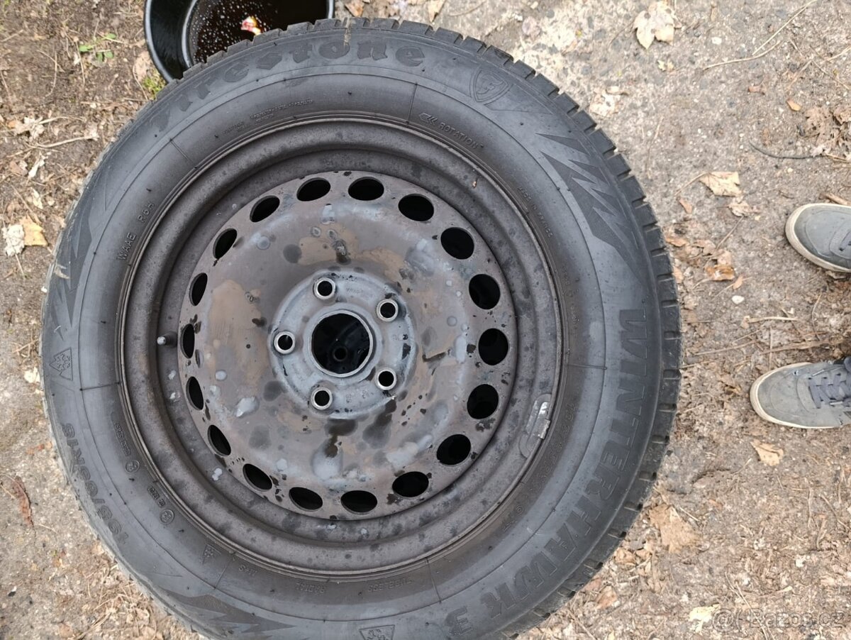 Sada plechových disků 5x112, r15, pneu M+S - 3