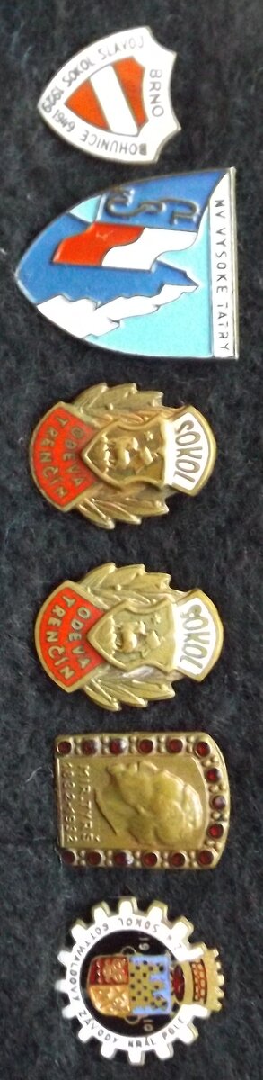 fotbalové sportovní odznaky - SOKOL, kopaná i jiné sporty - 3