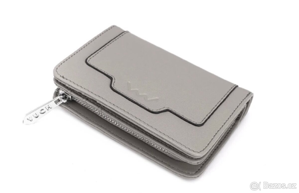 Nová dámská malá kožená peněženka na zip (Vuch) - 3