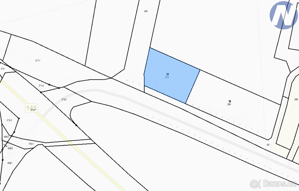 Prodej podílu 1/3 louky, 1315 m2, Němčice - 3