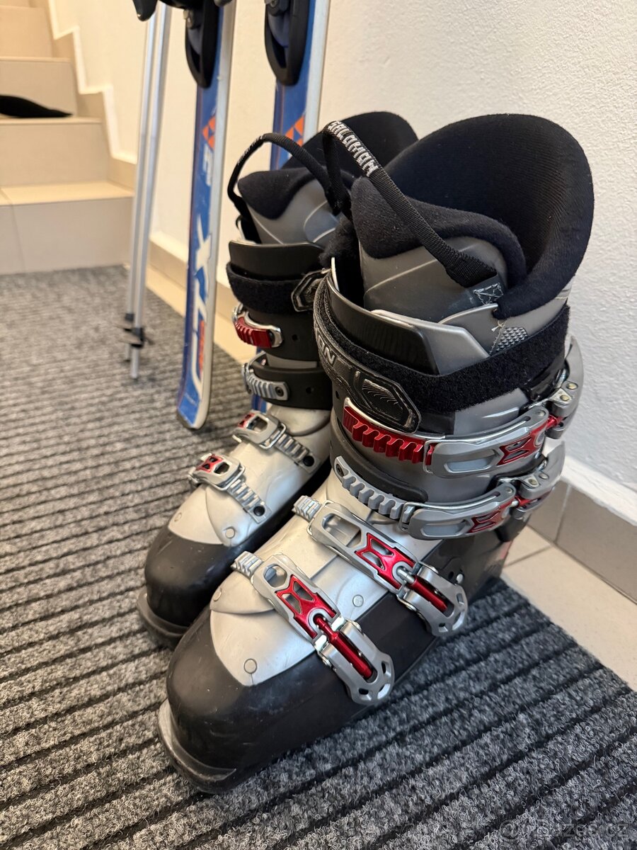 Lyže + lyžařské boty + hůlky + lyžařský vak - 3