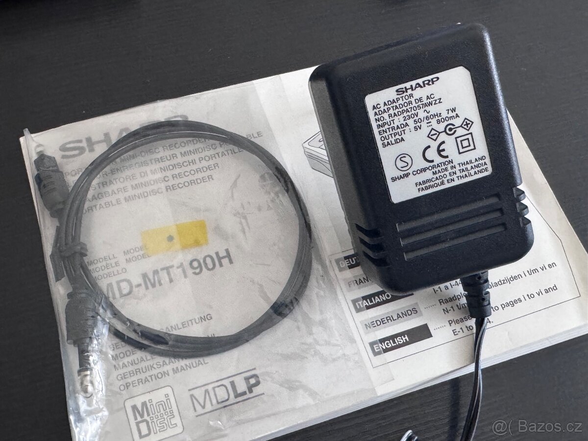 SHARP MD‑MT190H MD Walkman MiniDisc přehrávač/rekordér - 3