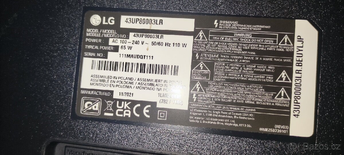 TV- smart - LG 4k - na opravu nebo ND - 3