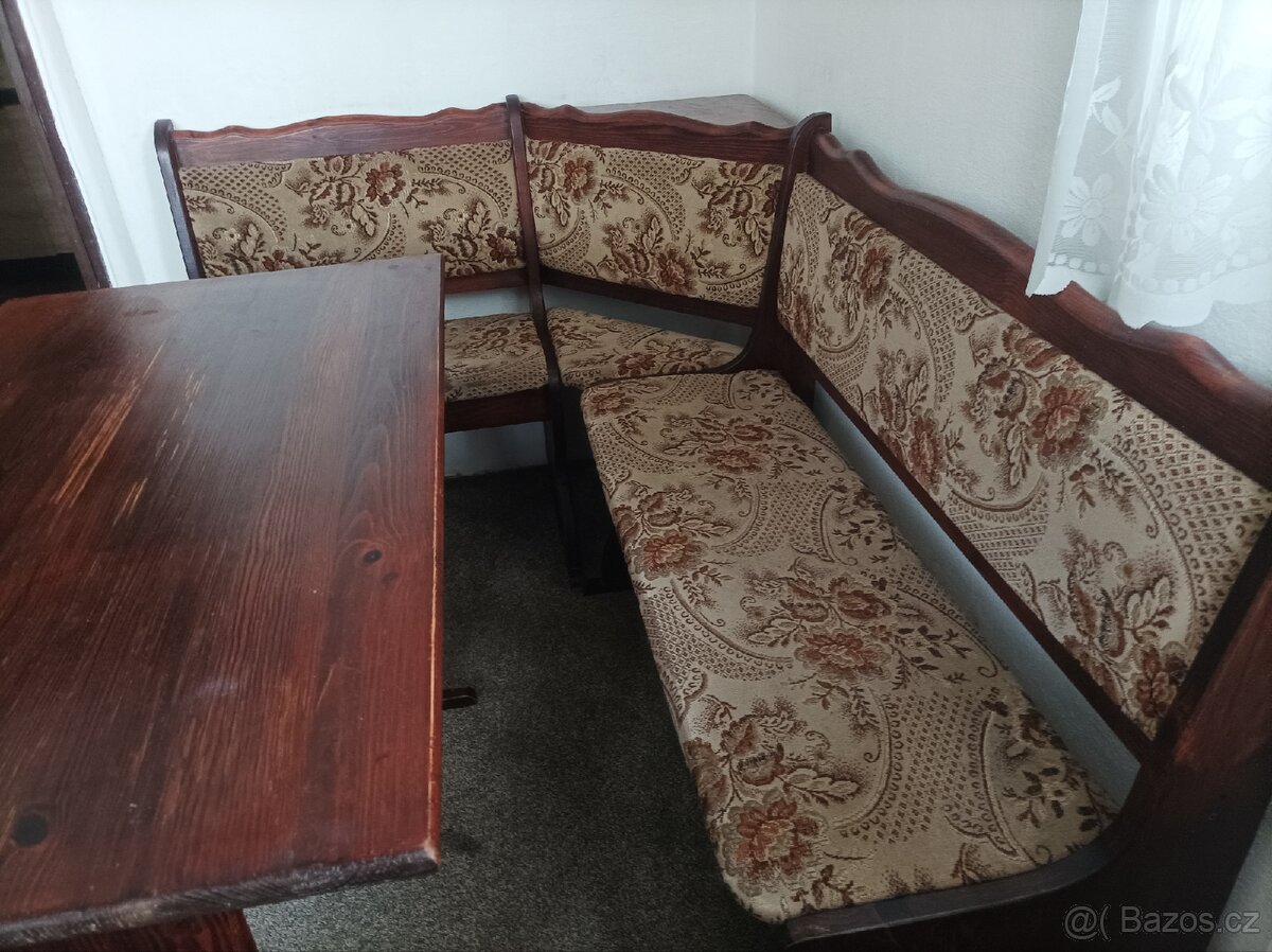 Retro rohová lavice - 3