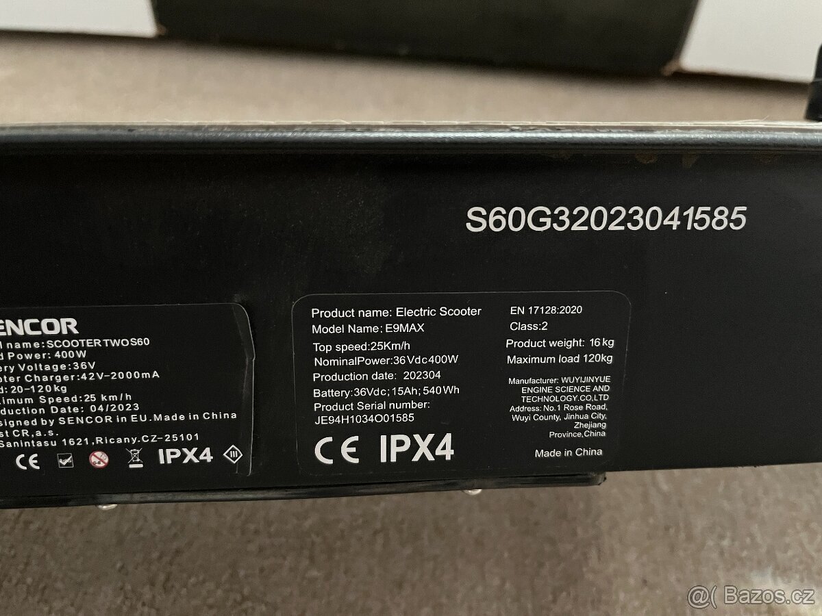 Elektrokoloběžka elektro koloběžka SENCOR Scooter Two S60 - 3