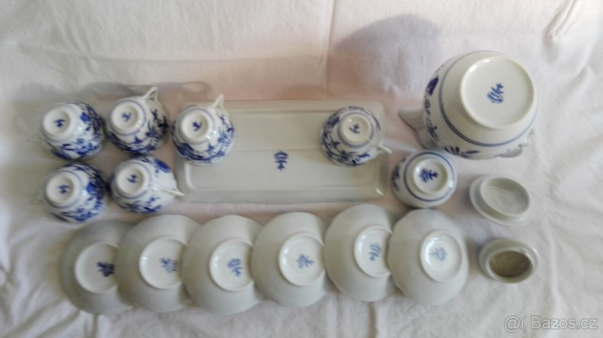 Cibulák kávova souprava I.Tř staré značení - 3