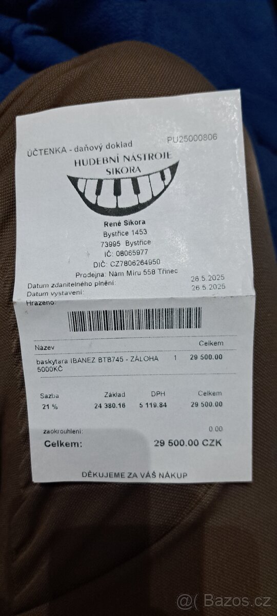 Baskytara Ibanez BTB745 - 3