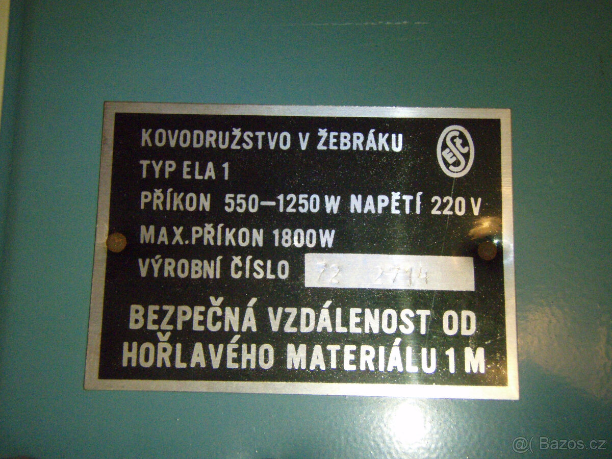 ELEKTRICKÝ PŘÍMOTOP - TEPLOMET - 3