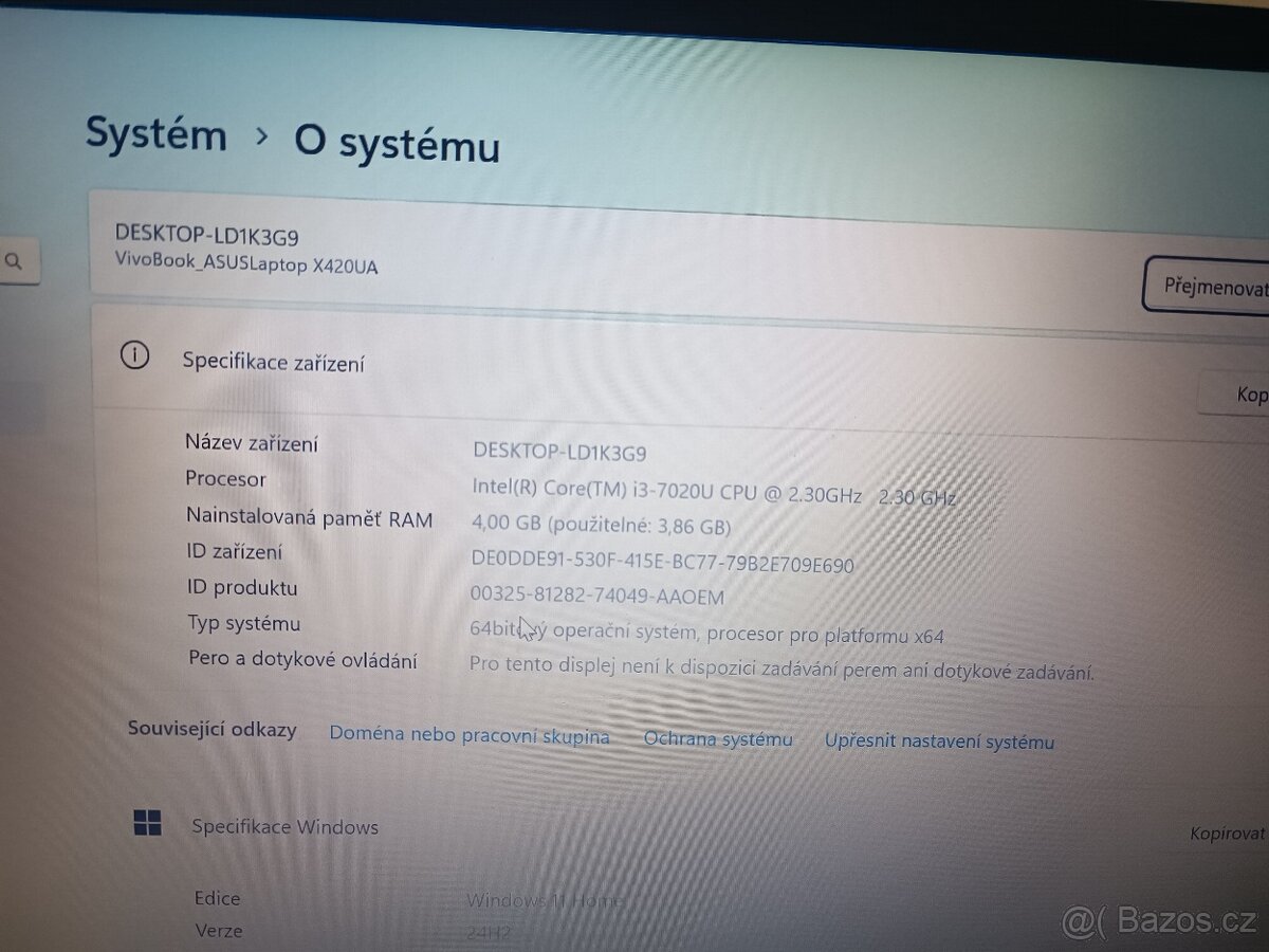 ASUS VivoBook 14 X420UA /Intel Core i3–7020U /128GB SSD W11 - 3