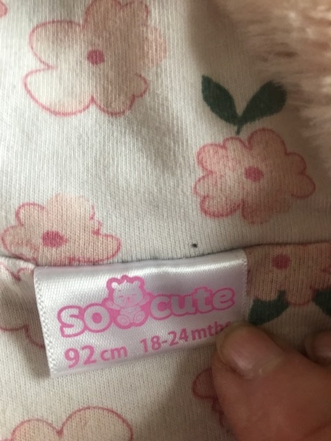 Prodám teplou vesta zn. So Cute , vel. 18-24 m, 92 cm - 3