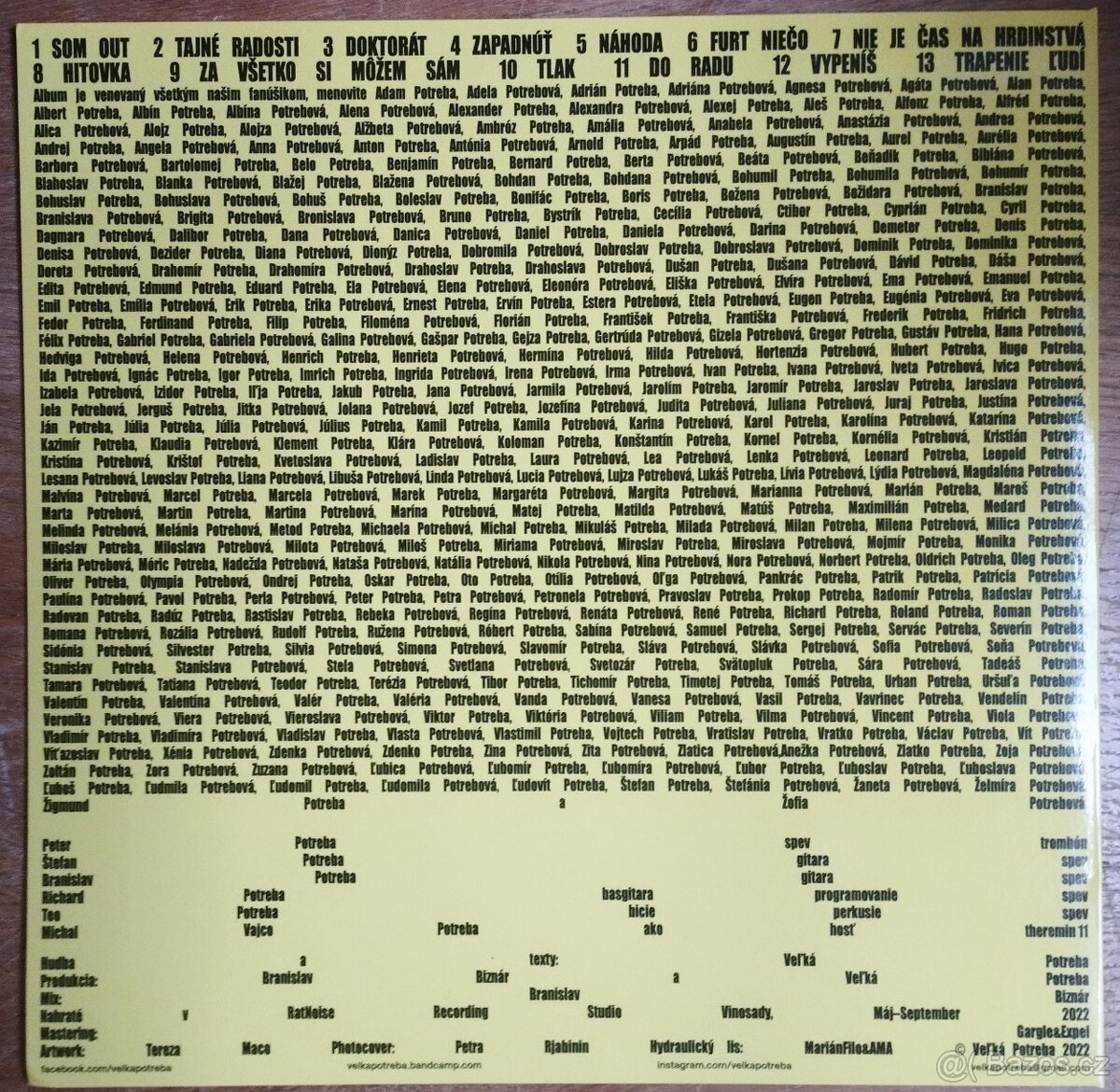 Veľká Potreba - Tlak (LP) limitovaný kus - 3