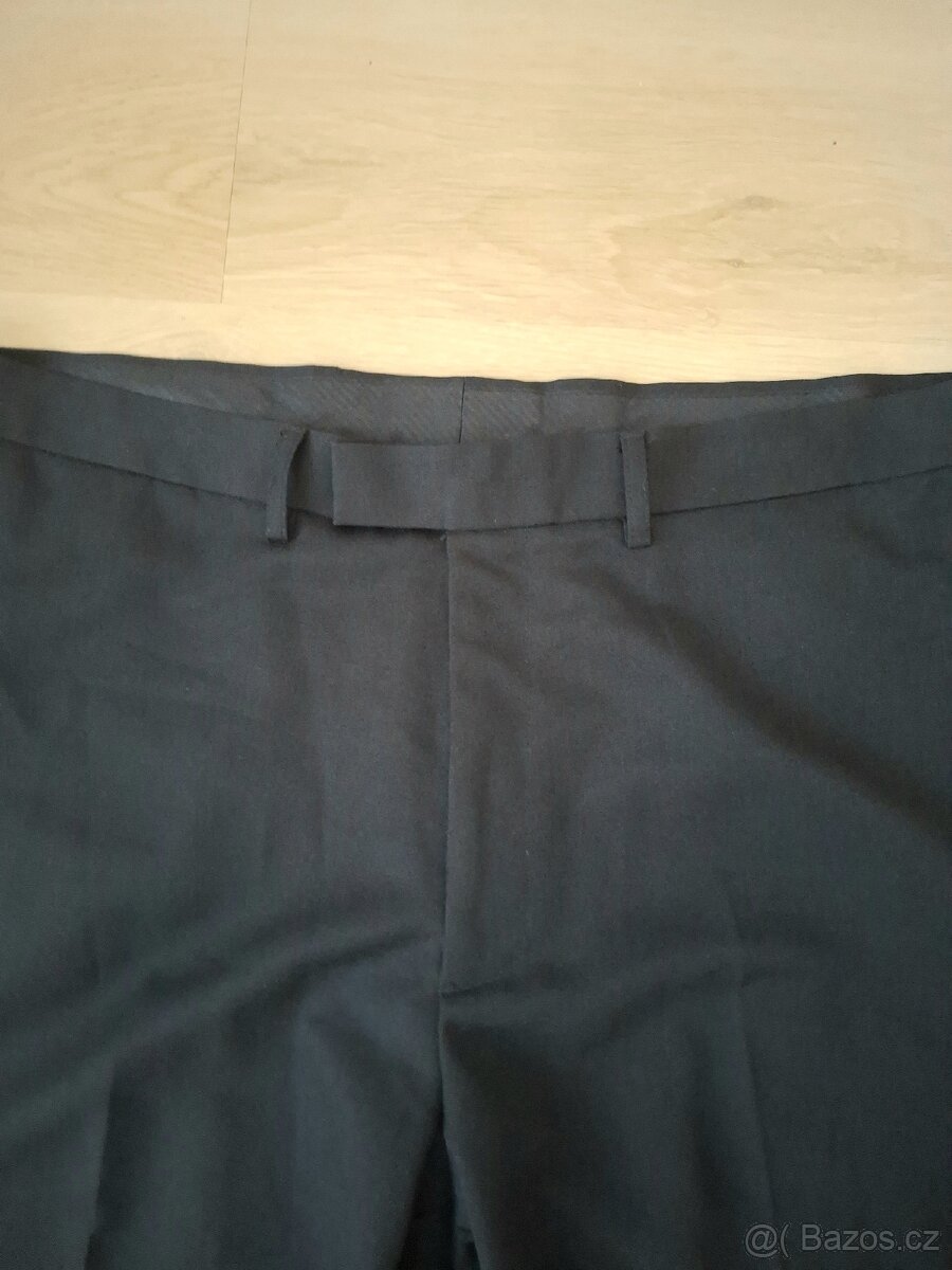 Černé společenské kalhoty - velikosti 42/107 - 3