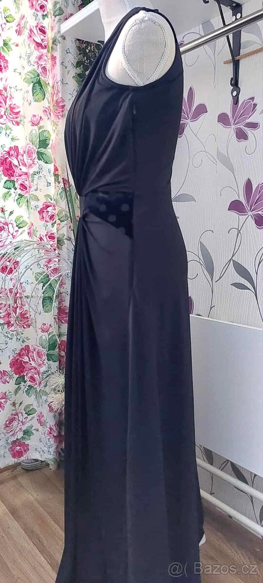 ČERNÉ DLOUHÉ SPOLEČENSKÉ ŠATY-HOUSE OF FRASER vel. 6/36 - 3