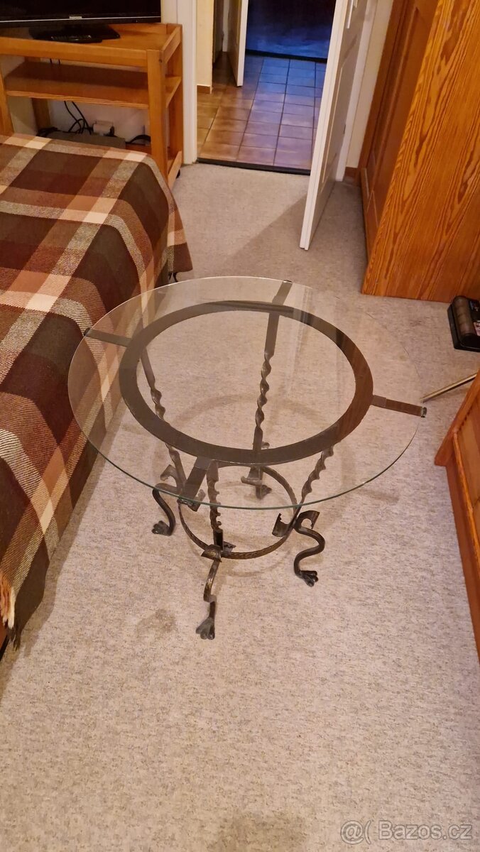 Odkládací kovaný stolek - 3