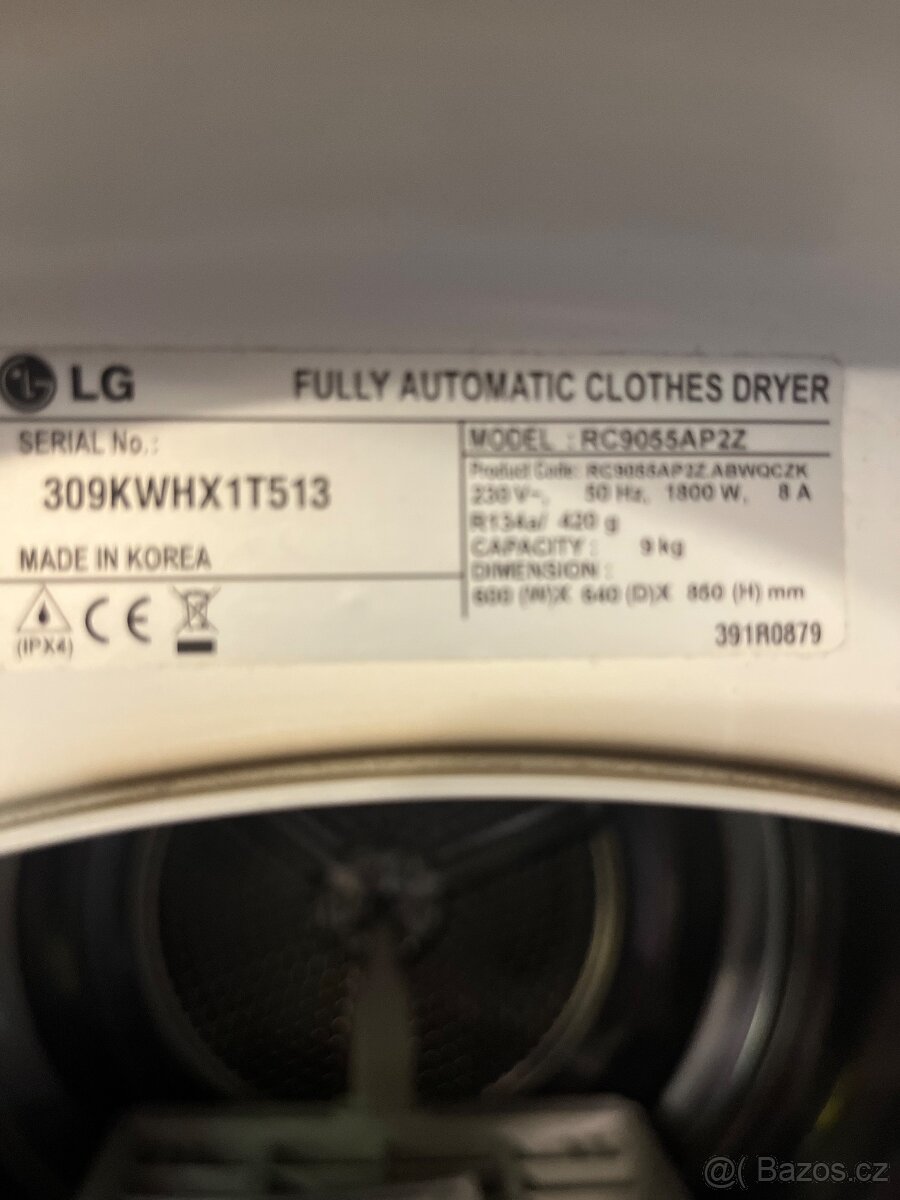 Prodam set pračka a sušička LG - 3