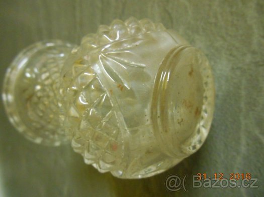VÁZA STARÁ SKLENĚNÁ - 3