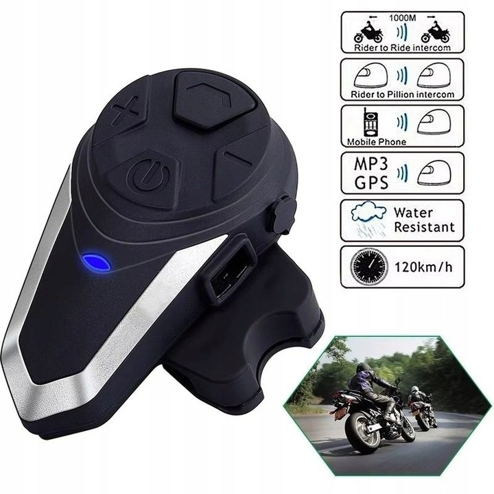 Handsfree na motorku s funkci interkom BT-S3, komunikace mez - 3
