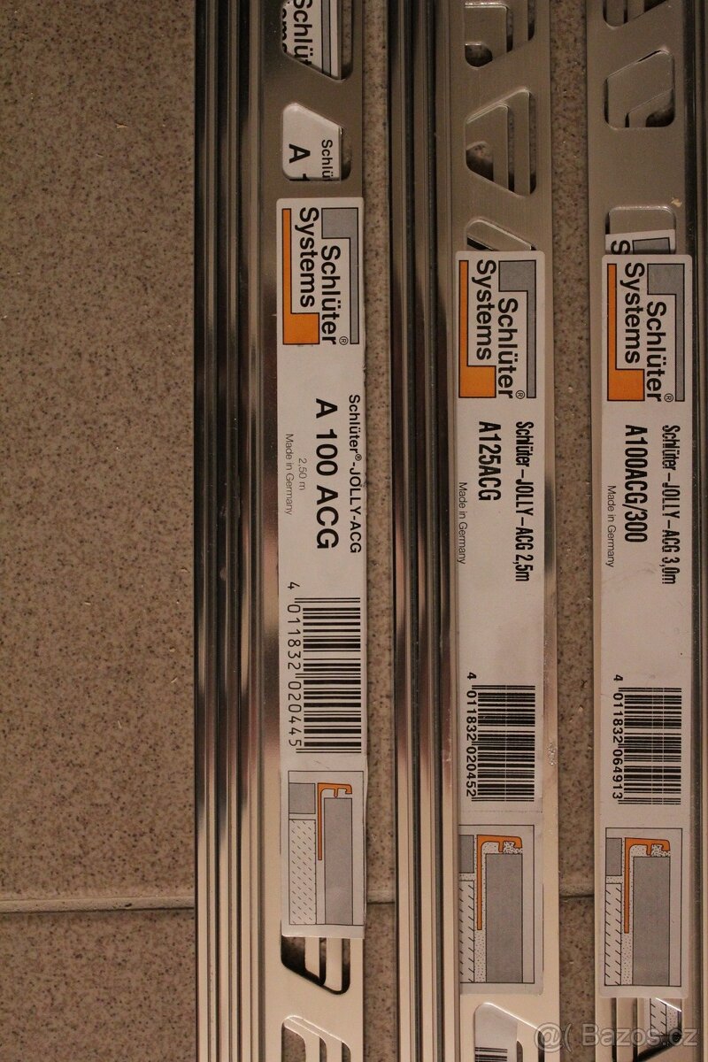 Prodám ukončovací, rohové „L“ lišty Schlüter JOLLY SCHLÜTER - 3