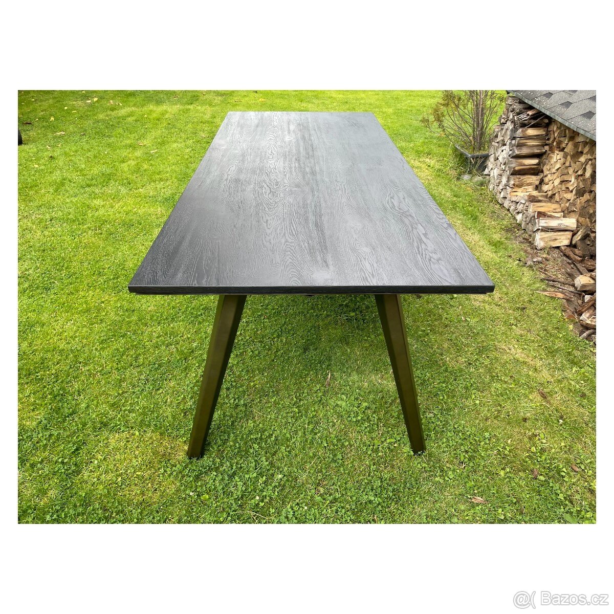 Dřevěný jídelní stůl – City 230 cm - kovové nohy - 3