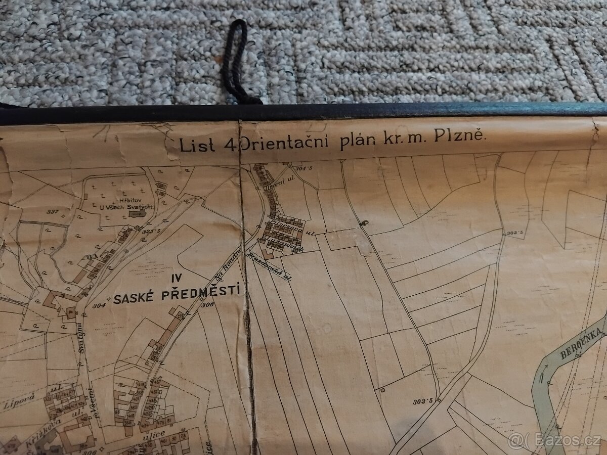 Mapa Plzně z r. 1912 - 3